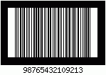 Barcode ITF-14, encode digits 9876543210921, checksum 3