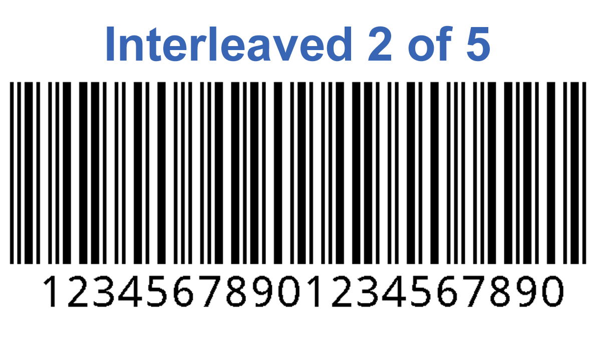 Interleaved 2 of 5 free barcode generator with bar width reduction (vector PDF, AI, EPS)