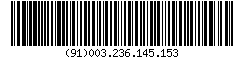 Barcode EAN-128, encode Your IP address