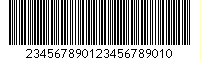 Barcode Matrix 2 of 5, encode digits 234567890123456789010