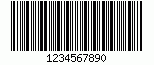 Barcode Codabar, encode characters 1234567890