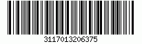 Barcode Codabar, encode characters 3117013206375