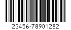 Barcode Code-11, encode characters 23456-78901282