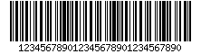 Barcode Code-128, encode digits 123456789012345678901234567890