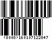 Barcode Databar Expanded (RSS Expanded), encode digits (8008)160107122847