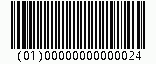 Barcode EAN-14 (UCC-14/GTIN-14), encode digits 0000000000002, checksum 4