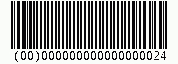 Barcode EAN-18 (SSCC-18), encode digits 00000000000000002, checksum 4