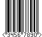 Barcode EAN-8, encode digits 3456789, checksum 0
