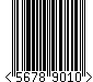 Barcode EAN-8, encode digits 5678901, checksum 0