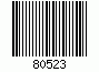 Barcode MSI Plessey, encode digits 8052, checksum 3
