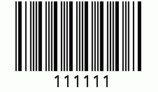 Barcode created with WNR = 2.5