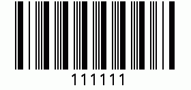 Barcode created with WNR = 4.0